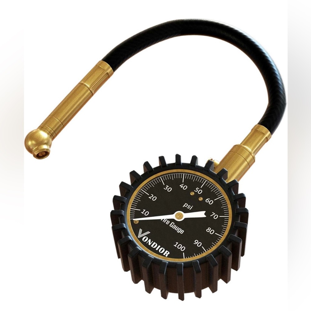 Tire Air Pressure Gauge (0-100 PSI) with Easy to Read Glow‎ Dial